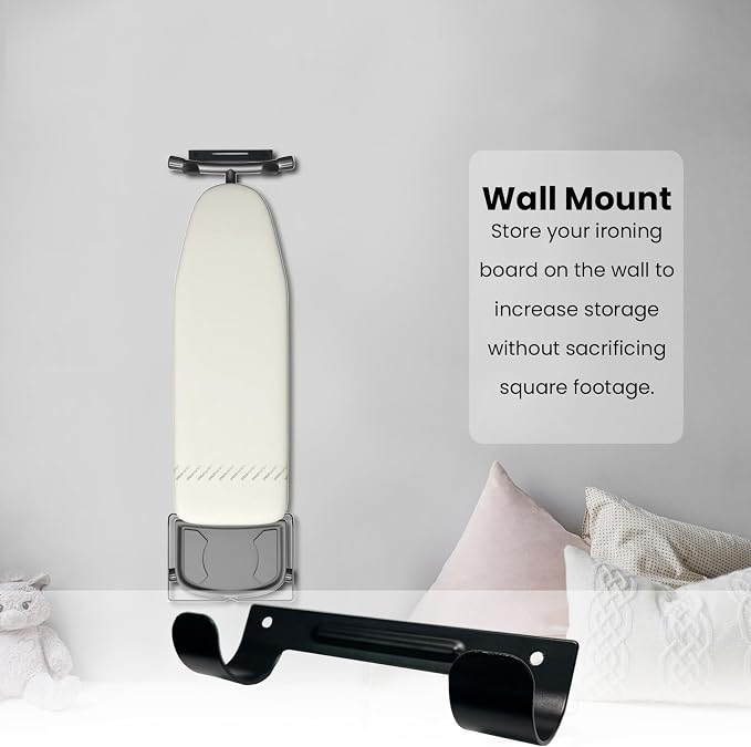 Ironing Board Hanger Wall Mount Ironing Board Holder Organizer Wall Rack - Image 7