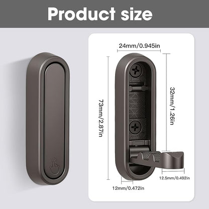 Folding Wall Hooks, 2 Pack, Zinc Alloy, Heavy Duty Coat Hooks | 90° Foldable - Image 2