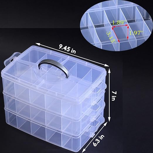 Washi Tape Box Organizer Storage, Divider Closet Container, - Image 3