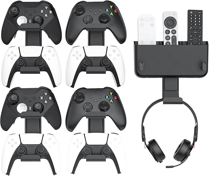Controller & Headset & Remote Holder Wall Mount by Kytok