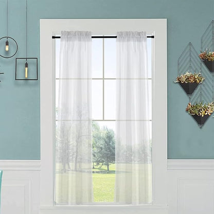 AIZESI Black Spring Tension Rods Adjustable 26 to 39 Tension Curtain Rod Small - Image 6