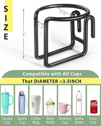 Kevenal Shopping Cart Cup Holder, Hanging Cup Holder - Image 2