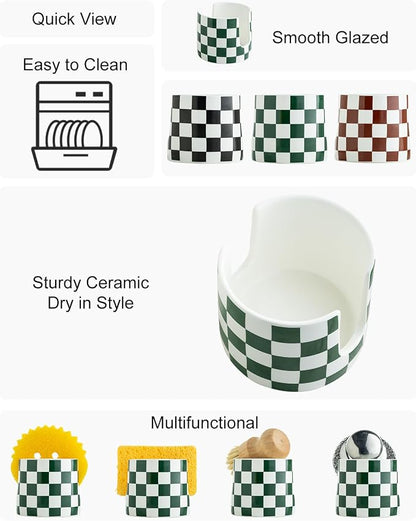 Ceramic Kitchen Sponge Holder, Dish Sponge Holder Suitable - Image 3