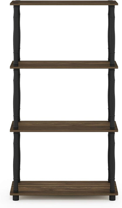 Furinno Turn-N-Tube 4-Tier Multipurpose Shelf Display Rack, Classic Tubes - Image 7