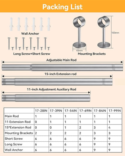 Supforce Ceiling Mounted Closet Rods - Image 8