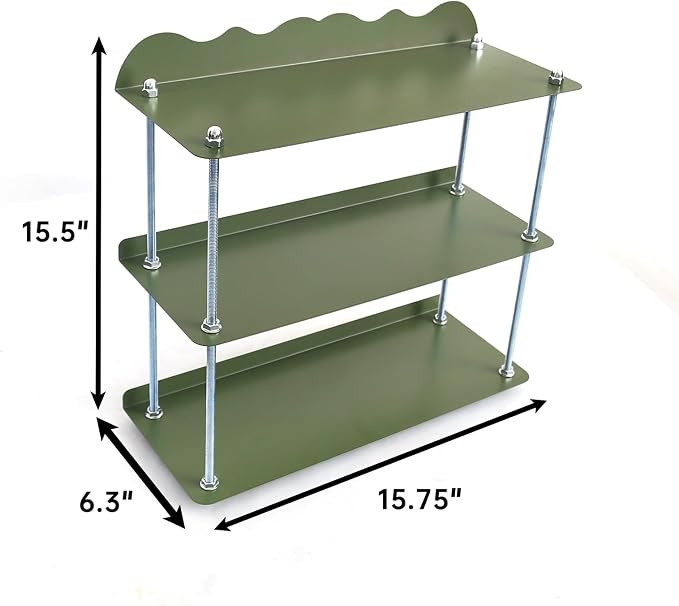 Adjustable Height Bathroom Countertop Organizer, Countertop Shelf | 3-Tier - Image 2