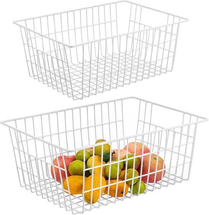 15.2" Metal Wire Baskets for Organizing 6 Pack, Household Pantry Storage - Image 4