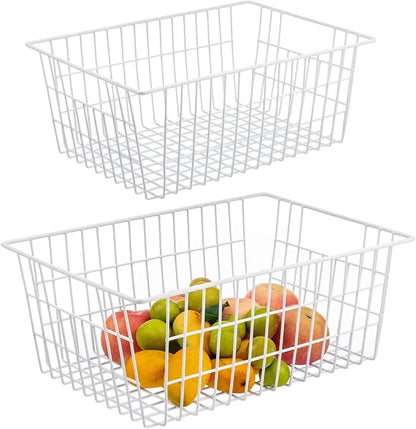 15.2" Metal Wire Baskets for Organizing 6 Pack, Household Pantry Storage - Image 4