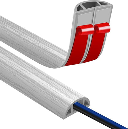 Floor Cord Covers for Wires 12FT Cable Hider Wire Cover Self Adhesive Cord by JAHOMFAI