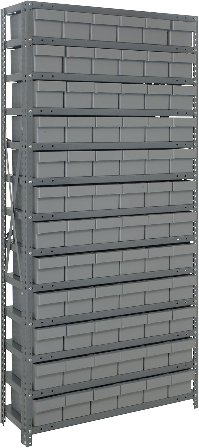 Quantum Storage Systems 1275-601GY Solid Heavy Duty 13 Shelves 72 Super Tuff by QuantumStorageSystems