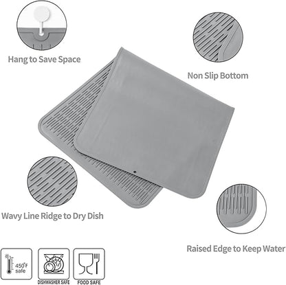 Silicone Dish Drying Mat for Multiple Usage, Easy clean, Eco-friendly, - Image 3