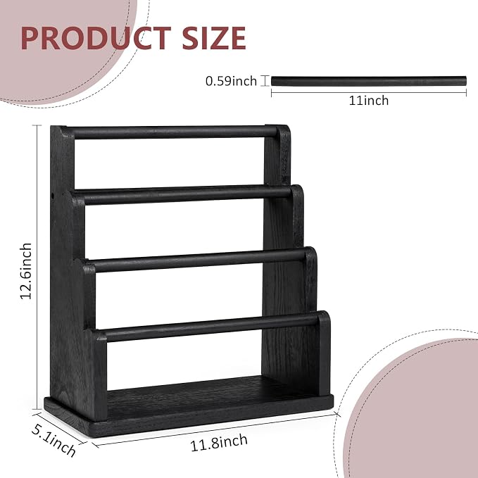 Emfogo Bracelet Holder, 4 Tier Bracelet Organizer Storage - Image 7