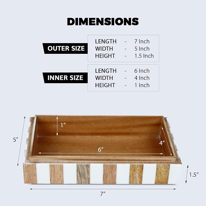 Handicrafts Home White Decorative Storage Box - Image 2