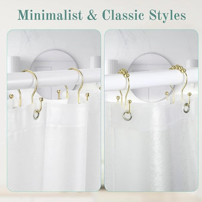 Goowin Shower Curtain Hooks, Stainless Steel Shower Curtain Hangers, Minimalist - Image 7
