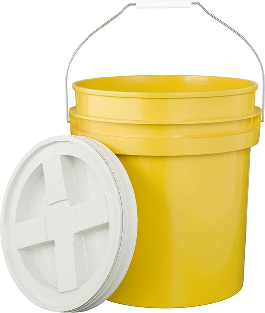 5-Gallon Yellow Bucket Pail by EconoHome