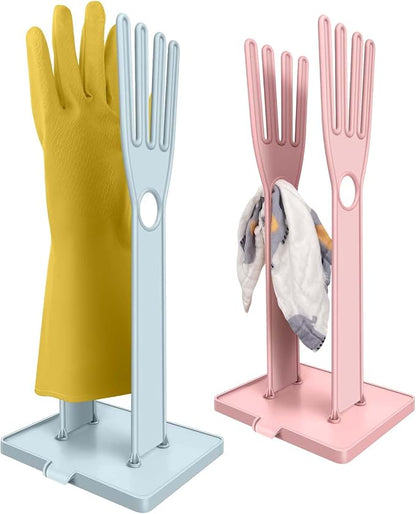 2 Piecesg Kitchen Glove Holder，Glove Dryer，dishwashing Gloves Holder，Plastic by Melostu