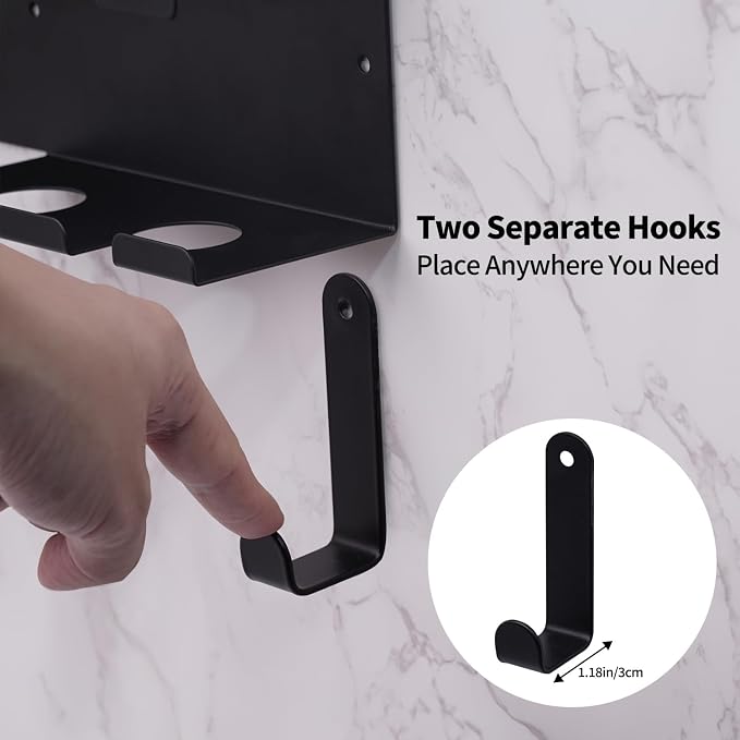 Hot Tools Organizer Wall Mount, Hair Tool Organizer, Hair Dryer Holder Wall - Image 4