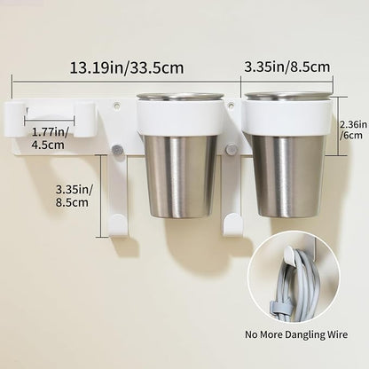 Hot Tools Organizer, Hair Tool Organizer Wall Mount Aluminum Alloy, - Image 5