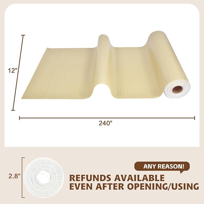 Shelf Liners for Kitchen Cabinets 12in x 20FT, Non Adhesive Drawer Liner Pure - Image 4