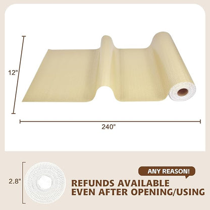 Shelf Liners for Kitchen Cabinets 11.8" W x 354.4" L, Non Adhesive Drawer Liner - Image 2