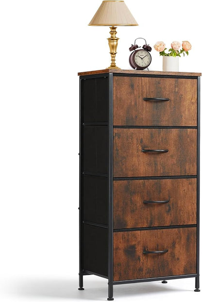 4 Drawers Dresser for Bedroom Fabric Storage Tower by SageNest