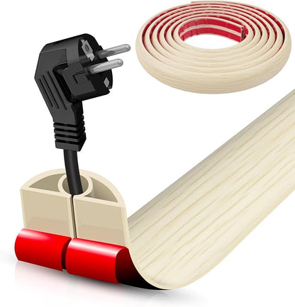 Floor Cord Cover Self Adhesive Cord Hider, 10FT Cable Management, Extension by DBHXXMB-HH