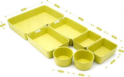 Welaxy Drawer organizers tray Felt storage bins office Desk dividers Morandi - Image 8