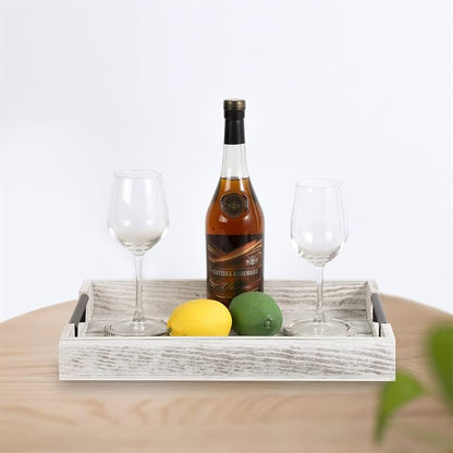 Wooden Serving Ottoman Tray - Image 2