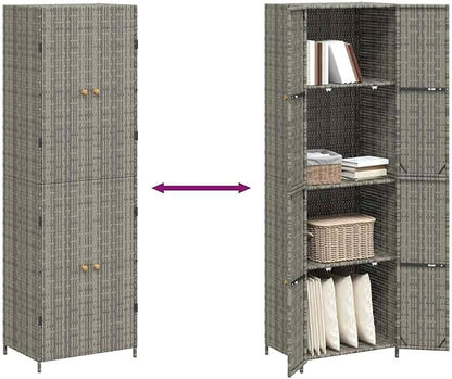 Garden Storage Cabinet, Tall Utility Shed - Image 9