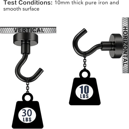 E BAVITE 45 Pack Magnetic Hooks, 30Lb Magnetic Hooks, Magnet Cruise Hook - Image 2
