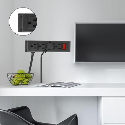 Wall Mount Power Outlet Strip, 4 Outlet Mountable Power Strip - Image 7