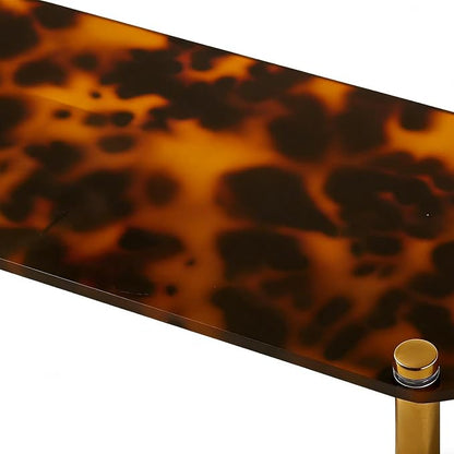 Toiletry Caddy - Resin Leopard Print Shelf Organizer, Grip Base Cosmetic Holder - Image 8