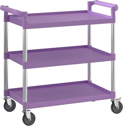 Purple Utility/Bussing Cart by Krollen+Industrial