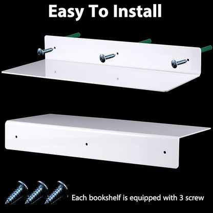 Blulu 8 Pcs Acrylic Floating Shelves - Image 4