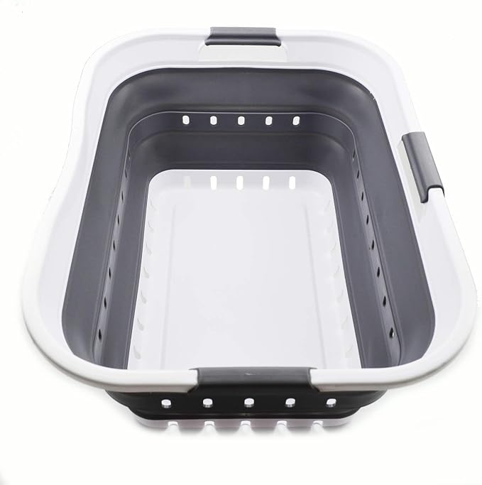 SAMMART 42L Collapsible Plastic Laundry Basket by SAMMART
