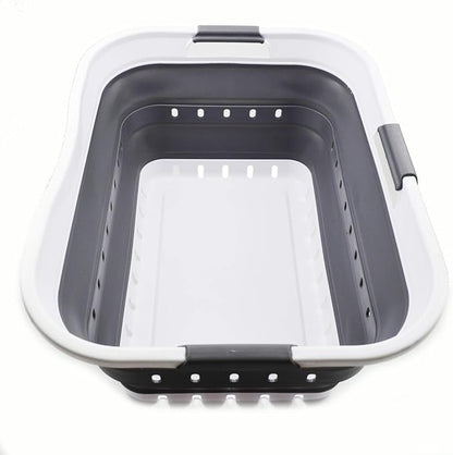 SAMMART 42L Collapsible Plastic Laundry Basket by SAMMART