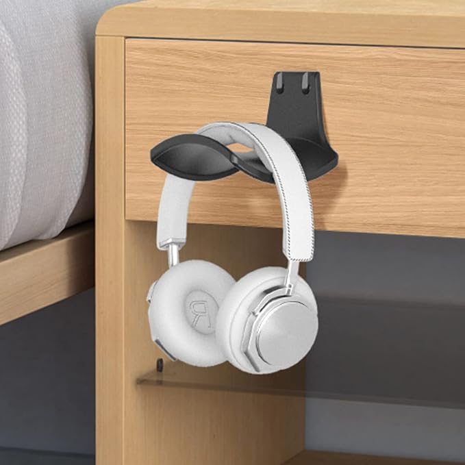 2-Pack Never Fall Headphone Hooks Hanger Wall Mount, Headset Holder Stand - Image 6