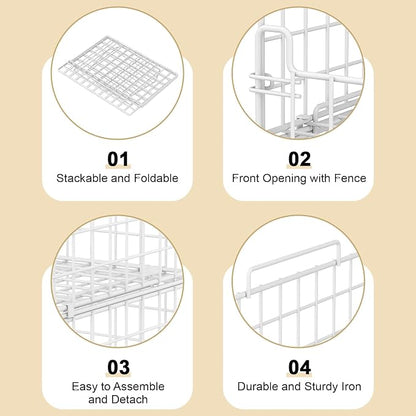 4-Tier Stackable Closet Organizers and Storage Basket - Image 6