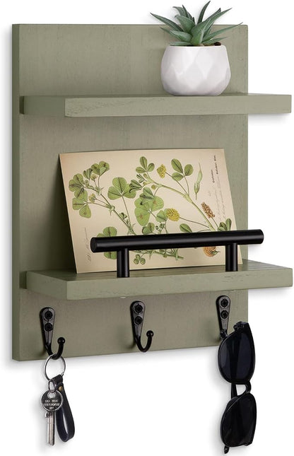 Key Holder Wall Mount, Mail Shelf Decor by Lucundm