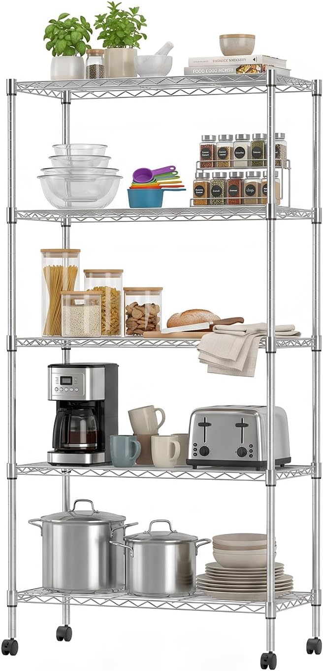 BestOffice | 5-Tier Wire Shelf by BestOffice