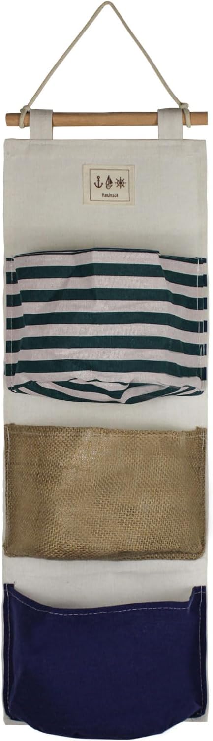 FuninCrea Hanging Storage Bag, 3-Layer Practical Wall Hanging Storage Bag by FuninCrea