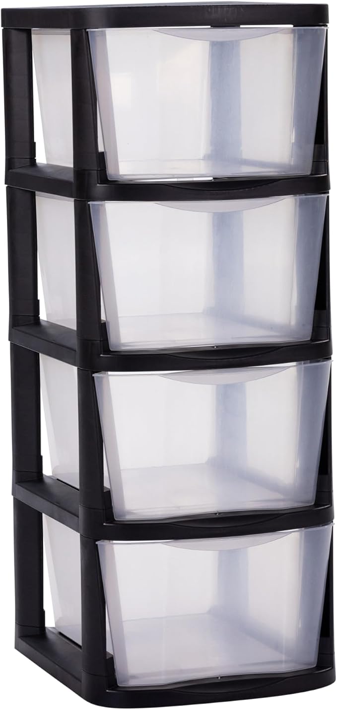Plastic 4-Drawer Storage Tower, . Toys, Art Supplies and Home Organization by FactoryDirectPartners