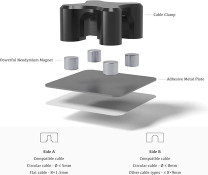 Magnetic Cable Organizer – Desktop Multipurpose Cord Keeper & Cable Management - Image 4