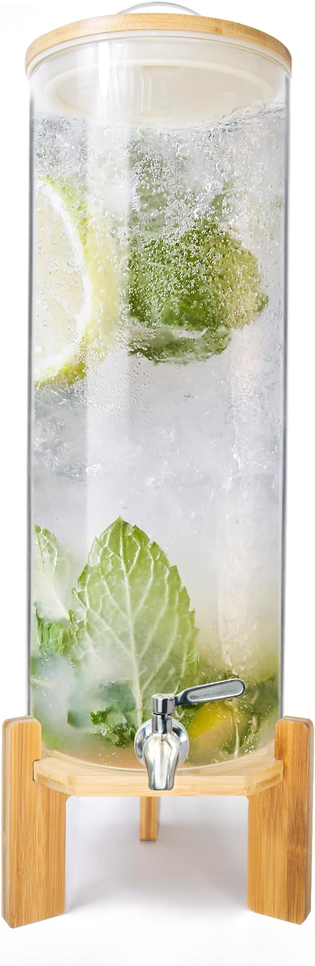 Beverage Dispenser, 3.5 Gallon Glass Drink Dispenser by TOCLIU
