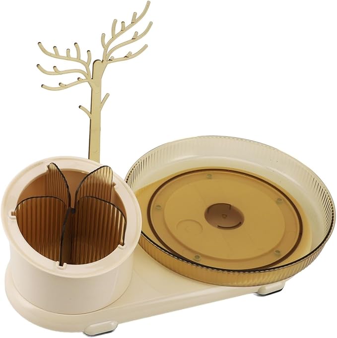 Jewelry Stand Holder Organizer Makeup Brush Organizer 360 Degree Rotatable by Unknown