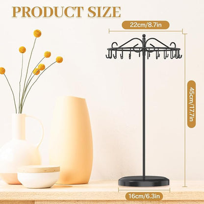 MODOWEY Rotating Necklace Holder Organizer Display Stand - Image 3