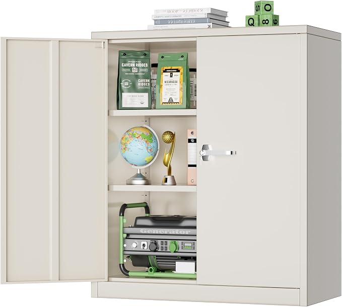 Greenvelly Metal Storage Cabinet, Lockable Storage Cabinets by Greenvelly