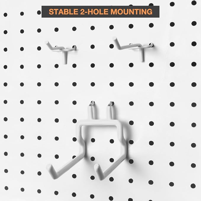G.CORE 24-Pack Pegboard Hooks, Heavy Duty Metal Shelving Brackets, Wall - Image 3