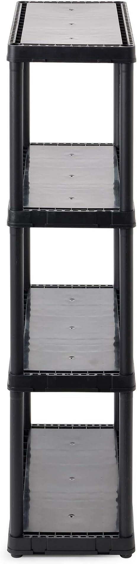 Gracious Living 4 Shelf Fixed Height Solid Light Duty Storage Unit 12 x 24 x 48 - Image 9