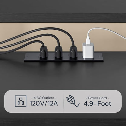 HOOBRO TV Stand with Power Outlets to 65 Inches, TV Console Table with Open - Image 6